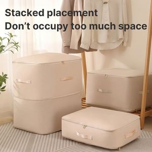 Extra Large Capacity Storage <b>Bags</b> Dustproof Moistureproof Space Saving Self Compression Organizer Thickened Foldable With Zipper - Product Image 2