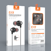 Grosir Pabrik Earphone Stereo In-ear Putih 3.5mm Berkabel dengan Mikrofon, Peredam Kebisingan ENC, Kabel 1.2M