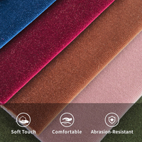 Tissu en velours tissé 100% coton de qualité supérieure, respirant, teint en fil, toucher luxueux, pour ameublement et revêtement de canapé