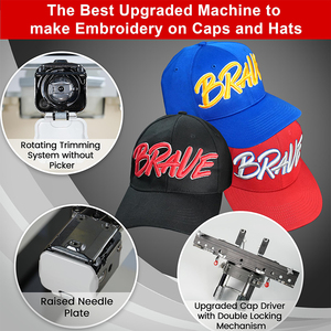 <span class=keywords><strong>Macchina</strong></span> da Ricamo Industriale Computerizzata INITI a Testa Singola con 12/15 Aghi per Ricamo su Cappelli, Magliette e Superfici Piane - Product Image 3