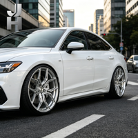 Jantes de voiture personnalisées de luxe à profil profond pour Audi RS6 BMW Mercedes Gtr 5x114.3 5x120 5x112 18 19 20 21 22 pouces, jantes forgées