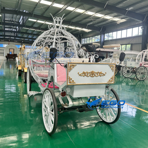 Carruaje de Caballos para Transporte Especializado, Moderno, para Bodas, Estilo Cenicienta, Eléctrico, con Forma de Calabaza, Carruaje de Princesa - Product Image 6