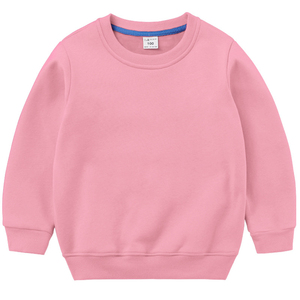 Printemps-automne <span class=keywords><strong>Pull</strong></span> en molleton de coton à manches longues couleur bonbon solide pour enfants Vêtements de sport <span class=keywords><strong>Pull</strong></span> pour enfants - Product Image 4
