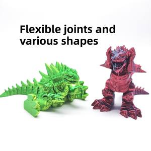 Figura de <span class=keywords><strong>Godzilla</strong></span> Impresa en 3D, Articulada, de Material PLA, Ideal para Adornos o Regalos para Hombres - Product Image 3