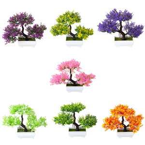 Yuyang New Design Wholesale Decorative Fake Plant Bonsai Mini Greenpine Artificial Plant with Pot - Product Image 6