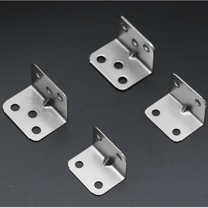 Supports d'angle en acier inoxydable 304 laminé à froid en forme de L pour étagères, quincaillerie de meubles à angle droit, durables et chromés - Product Image 3