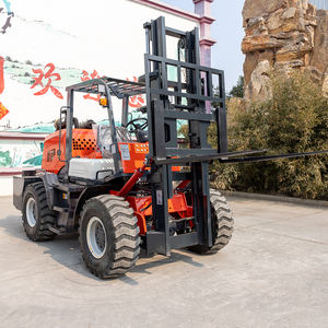 מחיר מפעל לשעבר מחיר 1 טון 2 טון 3.5 מלגזה כל השטח מלגזה להרים להרים גובה 3000 מ "מ למכירה - Product Image 3