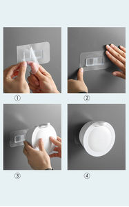 <span class=keywords><strong>Dispenser</strong></span> di <span class=keywords><strong>Sapone</strong></span> da Parete Manuale <span class=keywords><strong>con</strong></span> <span class=keywords><strong>Ventosa</strong></span> Senza Foratura, Contenitore per Lozione Ricaricabile - Product Image 6