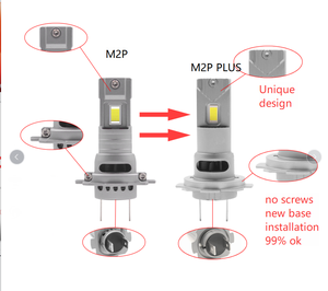 FSYLX M2P <span class=keywords><strong>Plus</strong></span> 60W 9000LM H7 Phares LED 3570 H7 H18 Feux de brouillard LED Canbus Focos LED Auto H4 H7 H8 H11 HB3 Globes de phares LED - Product Image 2
