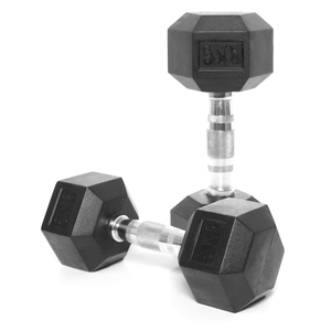 Tạ tay hình lục giác có logo tùy chỉnh, cán thẳng bọc cao su, thiết yếu cho tập luyện thể hình toàn thân và tay, tạ tự do - Product Image 2