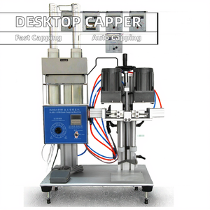 Semi-Automatic Desktop Pneumatic Cosmetics Water Beverage Glass Spray Bottle <b>Capping</b> <b>Machine</b> Plastic Caps Screw <b>Machine</b> - Product Image 2