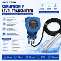 Transmetteur de niveau submersible AICE TECH IP68, portée 5m, sortie 4-20mA RS485, capteur de niveau d'eau de type divisé SZY-136-FT