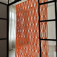 Paravent en macramé tissé à la main de qualité supérieure, personnalisable, pour projets d'aménagement intérieur, directement de l'usine