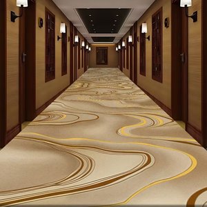 Modern Style Custom Floor Mat Superior Hotel Corridor Non-<strong>Slip</strong> Absorbent Sound Corrugated Runner Rug - Product Image 2