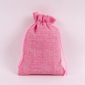 Sacchetti <span class=keywords><strong>in</strong></span> Iuta Riutilizzabili con Coulisse 2026, Logo Personalizzato, Buste per Monete e Dischi, Prodotti per Imballaggio e Stampa di Cacao - Product Image 2