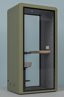 Cabine d'enregistrement pour podcast individuel, studio insonorisé, cabine vocale insonorisée, salle d'isolation acoustique pour podcast et voix off