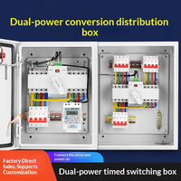 Boîtier de distribution ATS double alimentation 220V 380V, monophasé, triphasé, quatre fils, panneau de commande de commutateur de transfert automatique pour générateur