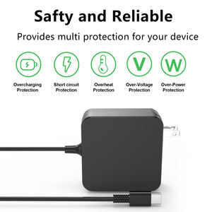 เครื่องชาร์จแล็ปท็อปอเนกประสงค์65W USB C สำหรับ Lenovo Dell HP Asus <span class=keywords><strong>Chromebook</strong></span> <span class=keywords><strong>Samsung</strong></span> LG GRAM MacBook <span class=keywords><strong>Pro</strong></span> Type C - Product Image 5