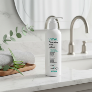 Korean Cosmetic DM CELL Vital Cleansing Lotion(250ml) with Bio Nano Protein & Acmella Oleracea & Natural Herb Complex <b>Light</b> - Product Image 3