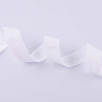 10 mm Vêtement Nylon Brillant Pli Sur Bande De Sangle Élastique Tissu Biais Reliure Bande Élastique Sangle pour Vêtements Sous-Vêtements Textile
