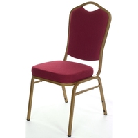 Chaises de banquet empilables de luxe fantaisie en métal doré (fer/acier) pour mariage et hôtel – Vente en gros à prix réduit