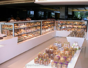 Escaparate de pastel de refrigerador de vitrina de estilo japonés cuadrado usado <span class=keywords><strong>para</strong></span> pastelería a la venta - Product Image 6