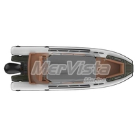 Bateau Semi-Rigide de Luxe en Aluminium à Coque en V Profond, 22 Pieds (680 cm), pour Pêche et Océan