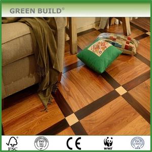 Pavimento in Parquet Artificiale in <span class=keywords><strong>Legno</strong></span> Massello con Intarsio in Padauk <span class=keywords><strong>Africano</strong></span> Durevole, 18mm, Senza Formaldeide, con Garanzia di 5 Anni - Product Image 2