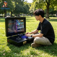 Máquina Arcade Portátil con Pantalla de 14 Pulgadas, 30K Juegos, Pandora Saga DX Plus, Consola Arcade Metálica Plegable para un Jugador