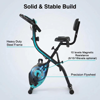 Vélo d'exercice ultra silencieux à roulement fluide pour centre d'entraînement sportif professionnel, personnalisable