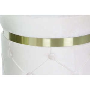 Set di 3 Poggiapiedi in Poliestere MDF 60x60x47 Velluto - Product Image 1