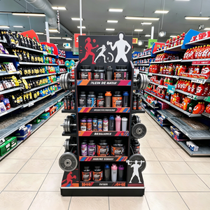 Corrugated Display Racks Uv Printing Customizable Foldable Modern Eco-Friendly PVC Foam Board Floor <strong>Hook</strong> Display <strong>Shelf</strong> - Product Image 6