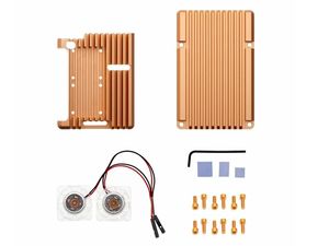 BSSY) Caixa de Alumínio para <span class=keywords><strong>Raspberry</strong></span> <span class=keywords><strong>Pi</strong></span> <span class=keywords><strong>4</strong></span>/4B com Ventiladores Duplos SKU RP4CAV11 Uma Boa Caixa para <span class=keywords><strong>4</strong></span>/4B - Product Image 5