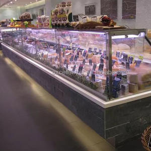 Vitrine Réfrigérée pour Viande de Supermarché, Congélateur de Comptoir pour <span class=keywords><strong>Boucherie</strong></span>, Réfrigérateur de Présentation pour Charcuterie - Product Image 3