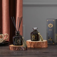 Bouteilles diffuseurs d'arômes 100 ml en verre vides avec bouchon en caoutchouc et sérigraphie pour aromathérapie, capacité personnalisable
