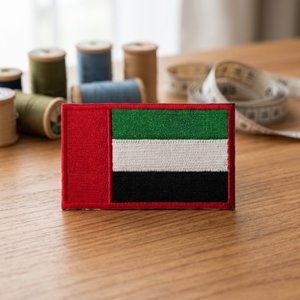 Custom Eco-Friendly 3D National Flag Logo Designer Patches Embroidery <b>Iron</b>-<b>On</b> Heat Transfer <b>Badges</b> Triangle Nonwoven Felt Hats - Product Image 4
