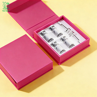 Boîte d'emballage rigide de luxe personnalisée avec fermeture magnétique pour marque de soins de la peau haut de gamme avec design de logo