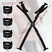 Kit de restraints sexuelles BDSM avec barre d'écartement pour porte et sangles de positionnement, mobilier SM pour chambre, équipement et accessoires de bondage