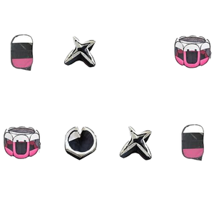 Thuận tiện tự làm ngoài trời Pet playpen cho mèo chó rắn kết hợp hàng rào lưới với miễn phí dây kim loại có thể gập lại dễ dàng để thực hiện trong hộp - Product Image 4