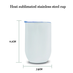 USA Warehouse Free Shipping 12oz Vacuum Insulated Travel Camping <b>Mug</b> 304 Stainless Steel Coffee Tumbler with Lid and Handle - Product Image 3