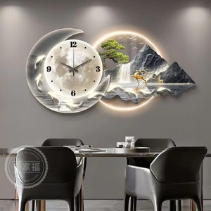 Venta Directa de Fábrica, Arte Decorativo para Paisajes, Impresión UV para el Hogar, Pintura Acrílica de Luna Personalizada, Luces LED de Pared - Product Image 6