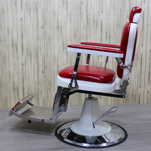 Fauteuil de barbier inclinable professionnel en cuir synthétique noir pour hommes, modèle 2026, pour salon de coiffure et salle de séjour, style Takara Belmont - Product Image 2