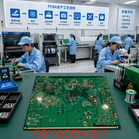 Services de fabrication de prototypes de circuits imprimés (PCB) et de cartes électroniques assemblées (PCBA) sur mesure, fabricant chinois, matériaux Rogers, finition de surface ENIG