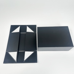 Wins Flying Paper Packaging <b>Boxes</b> Simple Matt Finish Plain <b>White</b> Black Brown Colors for Cosmetic Electronic Recycled Materials - Product Image 2