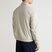 Blouson aviateur en polyester imperméable léger personnalisé pour hommes manteau de sport brodé sur pied avec fermeture éclair pour manteau d'automne