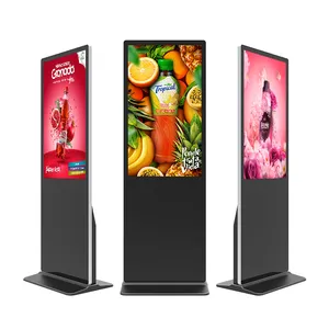 43 50 55 65 Inch Floor Standing USB WIFI Lcd Interactive Touch Screen Display Screens Indoor Advertising Playing Equipment