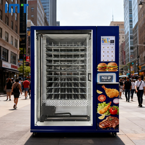 24 giờ thương mại thức ăn nhanh bữa ăn sáng bữa ăn tối ăn trưa Máy bán hàng tự động-18 ° C thực phẩm Máy bán hàng tự động với 21.5-inch màn hình cảm ứng - Product Image 4