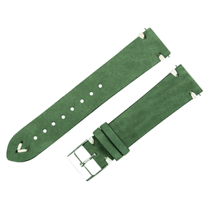 <span class=keywords><strong>Cinturino</strong></span> per orologio da uomo in <span class=keywords><strong>pelle</strong></span> scamosciata fatto a mano da donna <span class=keywords><strong>verde</strong></span> caffè 20mm 21mm cinturini per orologi in <span class=keywords><strong>pelle</strong></span> opaca - Product Image 4