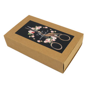 Kit d'outils de couture portables : Découseurs, ciseaux de broderie et boîte de couture rétro avec étui à lunettes - Product Image 6