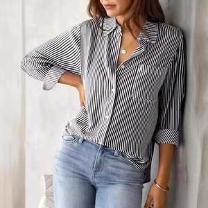 Neue Bluse Loose Casual Langarmhemd Frau - Product Image 3